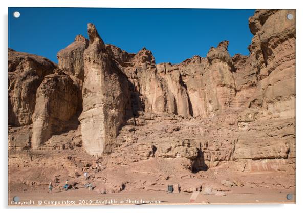 timna national park Acrylic by Chris Willemsen