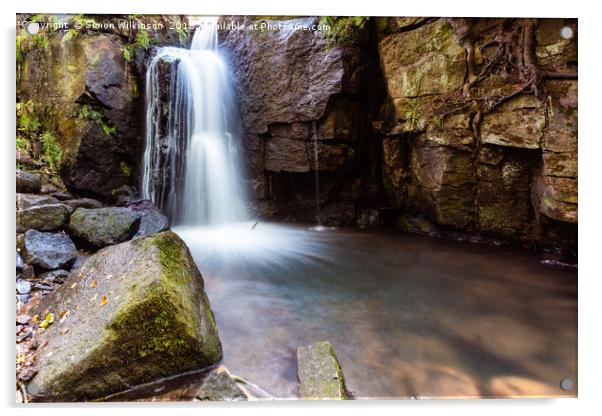 Waterfall Acrylic by Simon Wilkinson