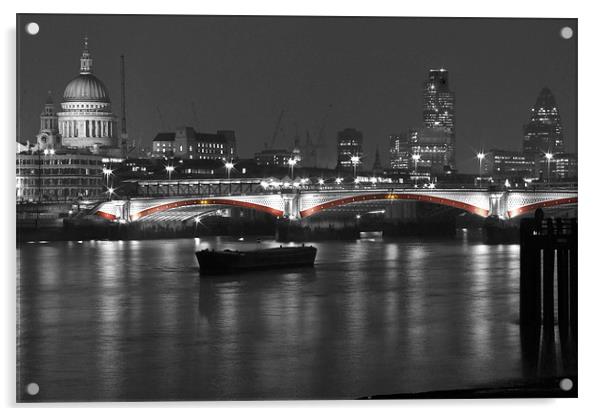 London Skyline Acrylic by Neil Gavin