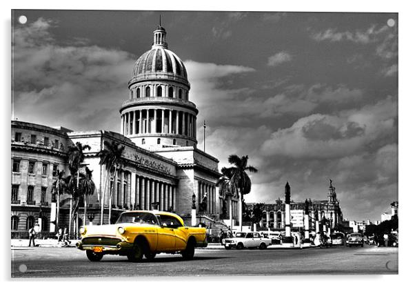 Havana Old Town Acrylic by Neil Gavin