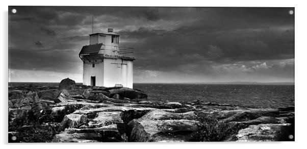 County Clare Lighthouse Acrylic by TIM HUGHES