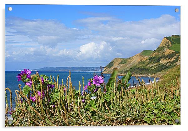 Eype Dorset Acrylic by David (Dai) Meacham