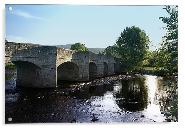 Crickhowell Bridge Acrylic by David (Dai) Meacham