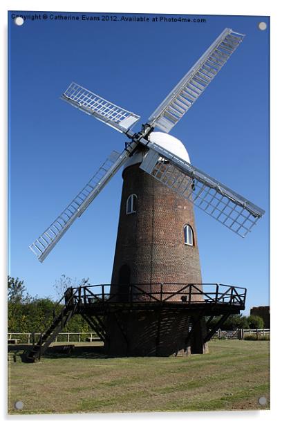 Wilton Windmill, Wiltshire Acrylic by Catherine Fowler