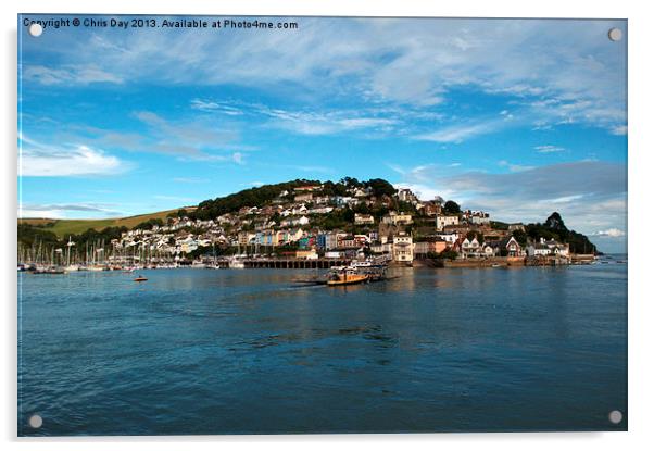 A Majestic View of Kingswear Acrylic by Chris Day