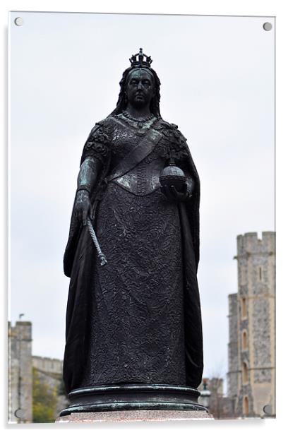 Statue of Queen Victoria Acrylic by Chris Day