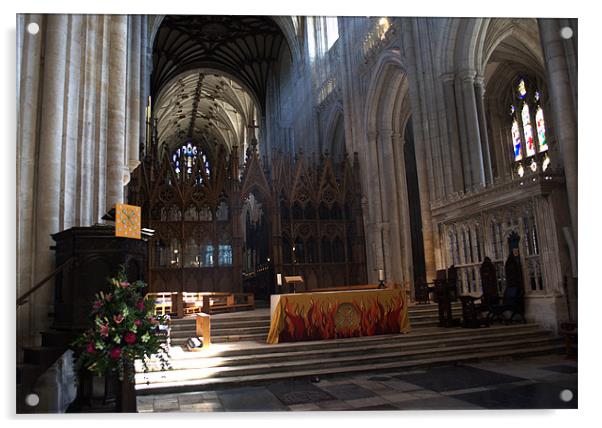 Winchester Cathedral Altar Acrylic by Chris Day