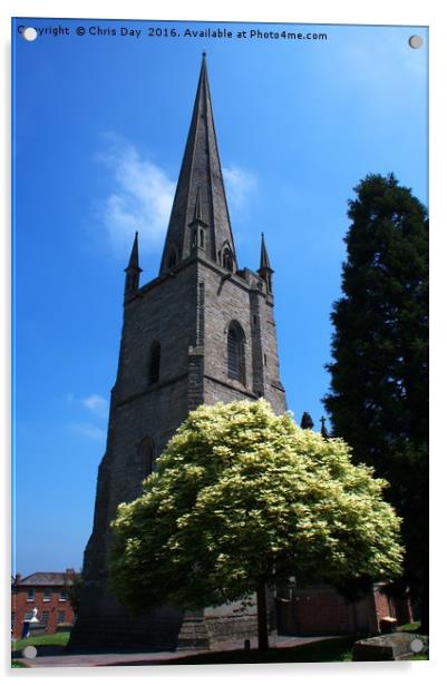 St Mary the Virgin Ross-on-Wye Acrylic by Chris Day