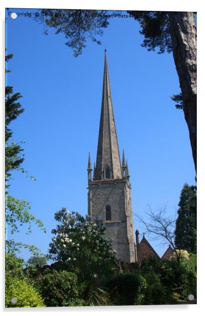 St Mary the Virgin Ross-on-Wye Acrylic by Chris Day