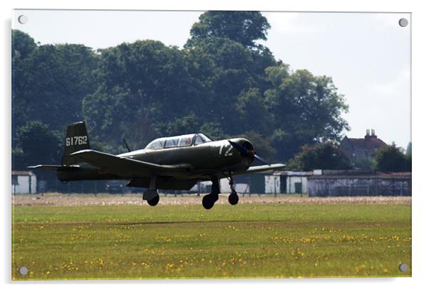 Nanchang CJ6 fighter coming in to land Acrylic by Chris Day