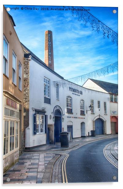 Plymouth Gin Distillery Acrylic by Chris Day