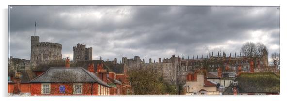 Windsor Castle from Eton Bridge 2 Acrylic by Chris Day