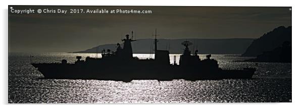 FGS Brandenberg leaves Plymouth Acrylic by Chris Day