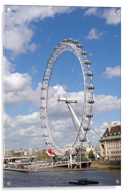 The London Eye Acrylic by Chris Day