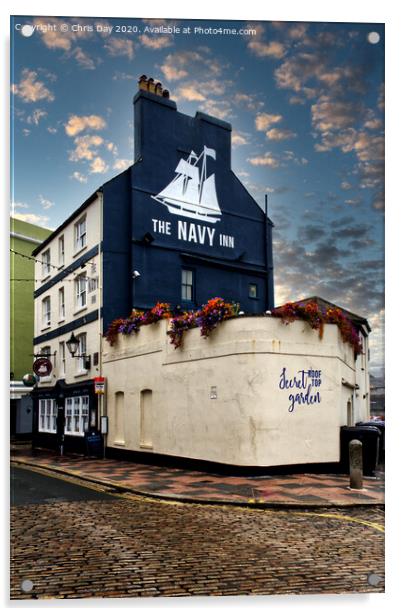 The Navy Inn Acrylic by Chris Day