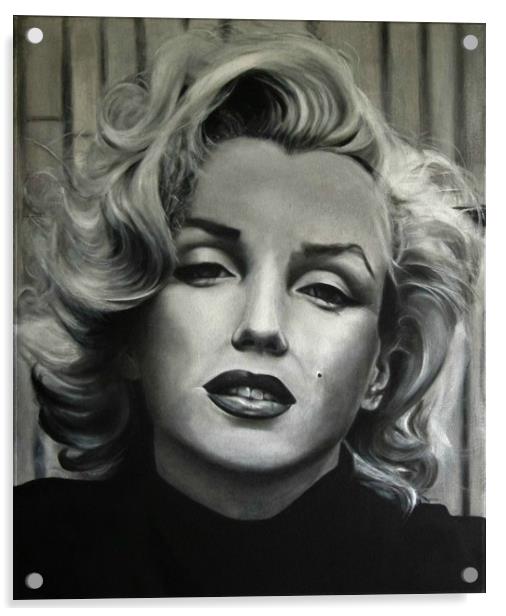 Marilyn in Mono Acrylic by David Reeves - Payne
