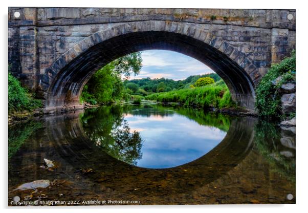 Butlers Bridge, Pleasington, Blackburn, Lancashire Acrylic by Shafiq Khan