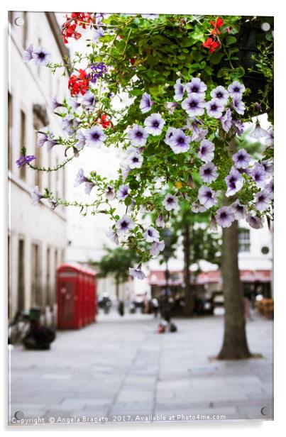 Spring in London Acrylic by Angela Bragato