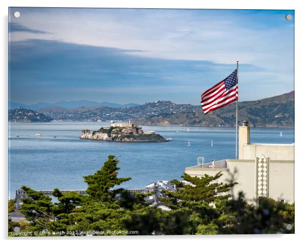 Alcatraz, the Rock. Acrylic by Chris North