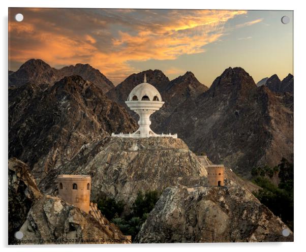 Incense burner in Al Riyam Park in Muscat - Oman Acrylic by Chris North