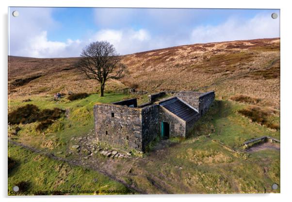 Wuthering Heights, ruined farmhouse atTop Withens Acrylic by Chris North