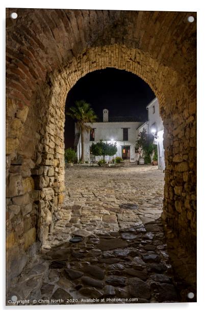 Castle entryway, Castellar de la Frontera Acrylic by Chris North