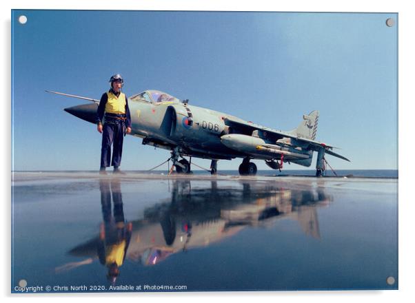 Sea Harrier Reflection Acrylic by Chris North