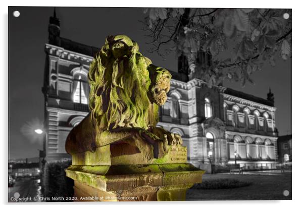 Saltaire Lions Acrylic by Chris North