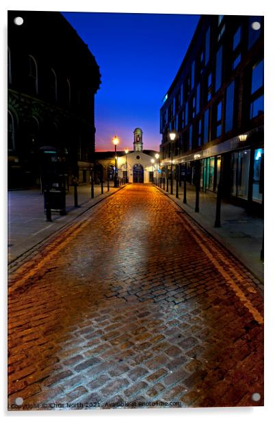 White Cloth Hall, Leeds. Acrylic by Chris North