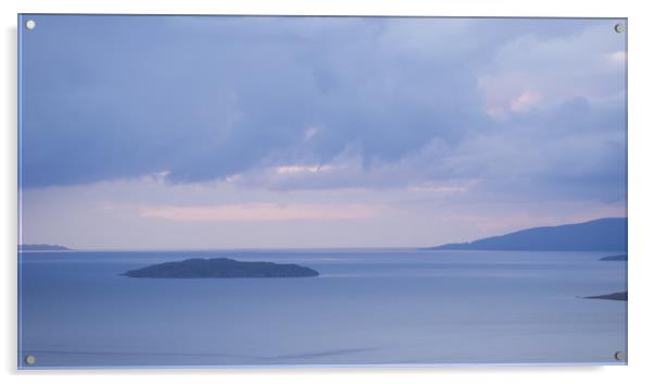Sunset View of Longay, Isle Of Skye, Scotland Acrylic by Maarten D'Haese