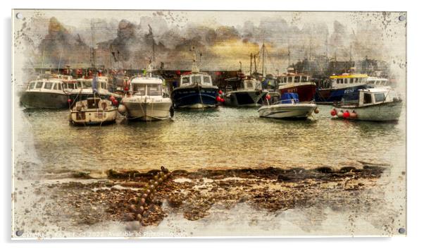 Newquay Harbour Acrylic by Kevin Ford