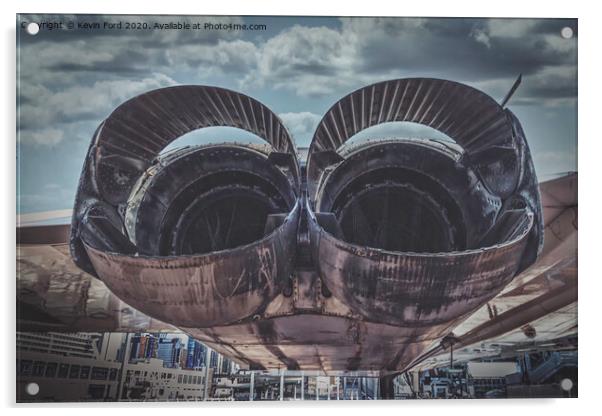 Concorde Engines Acrylic by Kevin Ford