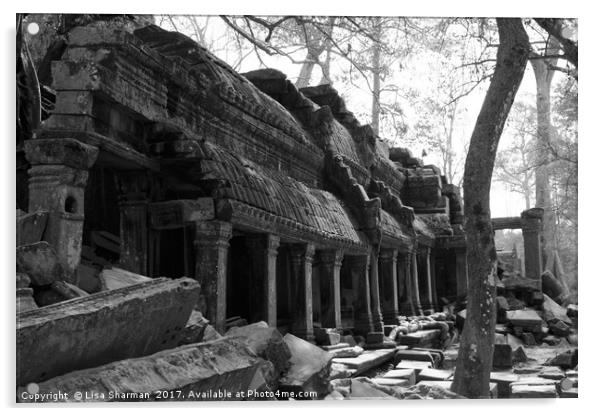 Ruins in Cambodia Acrylic by  