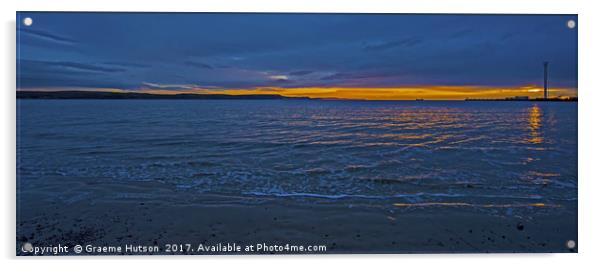 Weymouth Bay Sunrise Acrylic by Graeme Hutson