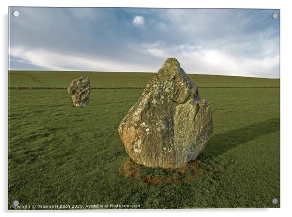 Standing stones Acrylic by Graeme Hutson