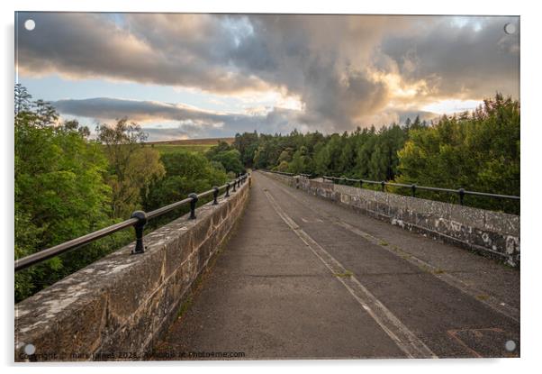 Crossing the Lambley Viaduct Acrylic by mark james