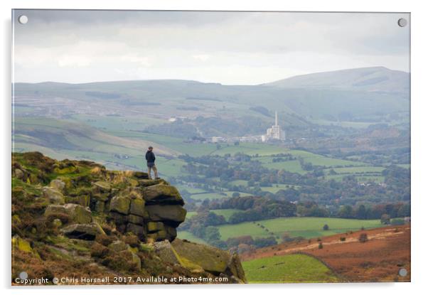 Walking the Peaks Acrylic by Chris Horsnell