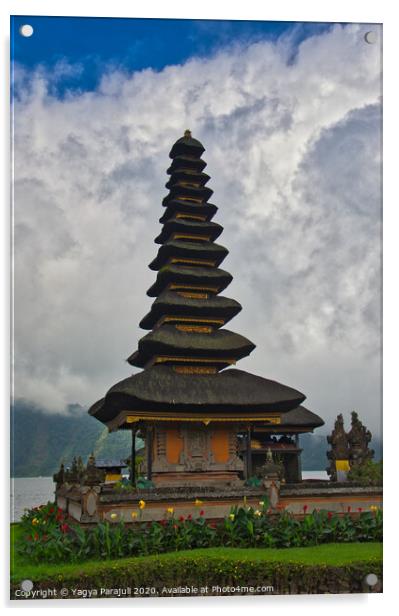 Temple of Bali Acrylic by Yagya Parajuli