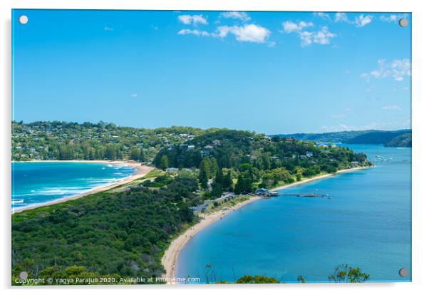 palm beach from the top of the hill Acrylic by Yagya Parajuli