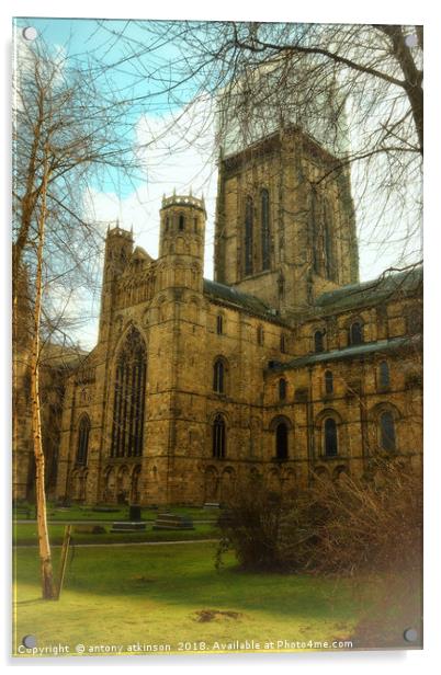 The City of Durham Cathedral  Acrylic by Antony Atkinson
