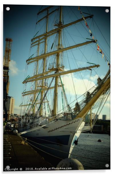 Sunderland Tall Ships Race 2018 Acrylic by Antony Atkinson