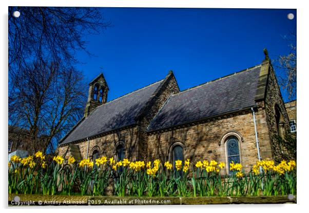 Spring in Durham Acrylic by Antony Atkinson