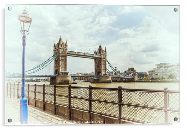 London Tower Bridge Acrylic by Antony Atkinson
