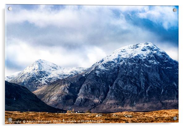 Scotlands Black Mountains Acrylic by Antony Atkinson