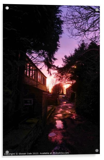 Enchanting Twilight on Little Clegg Road Acrylic by Steven Dale