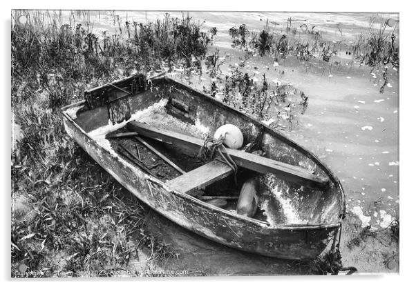 Forgotten Vessel in Maldon's Sombre Shades Acrylic by Steven Dale