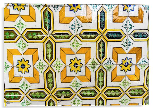 Lisbon's Azulejo Tiles: Artistic Heritage Acrylic by Steven Dale