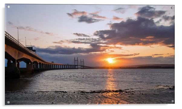 Prince of Wales Bridge Acrylic by Janet Mann