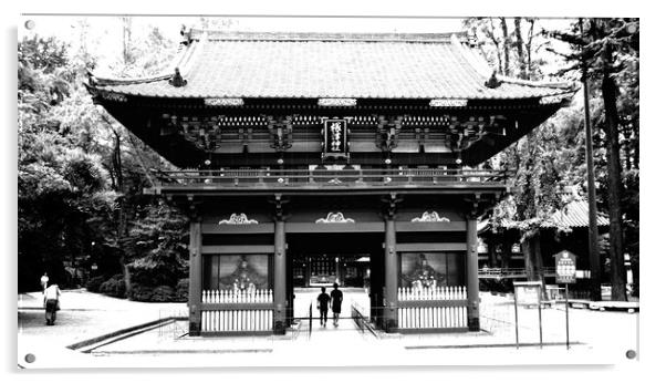 Nezu Shrine, Tokyo                     Acrylic by Justin Bowdidge