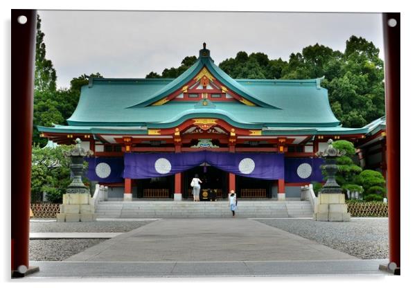 Hie Shrine, Tokyo Acrylic by Justin Bowdidge